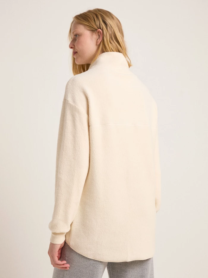 Lanius Fleece-Sweatshirt (GOTS) Große Rabatte
