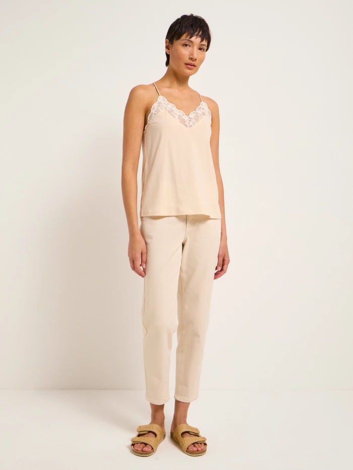 Lanius Top mit Spitze (GOTS) Fabrikverkauf