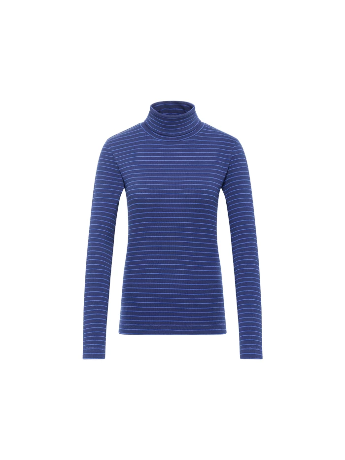 Lanius Streifen-Rollkragenshirt (GOTS) Online Shopping