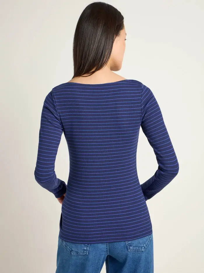Lanius U-Boot Shirt mit Streifen (GOTS) Preisnachlass