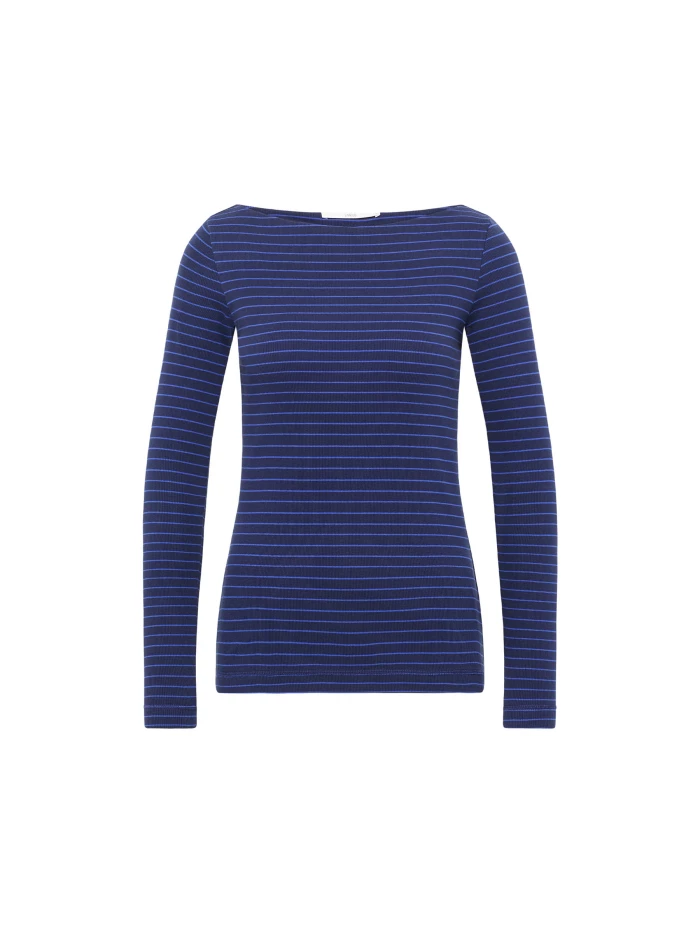 Lanius U-Boot Shirt mit Streifen (GOTS) Preisnachlass