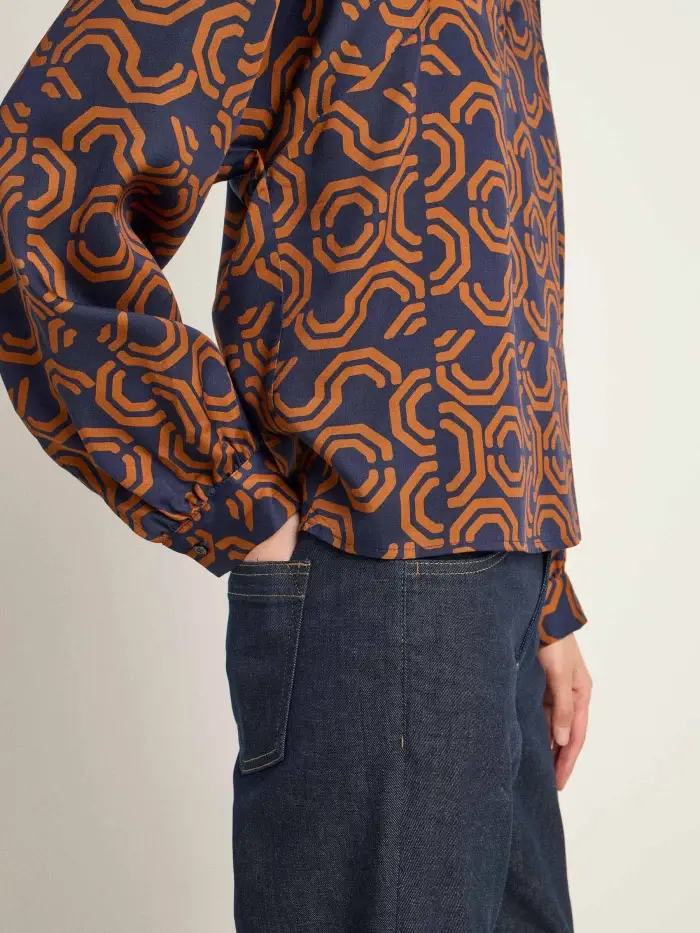 Lanius Bluse mit Kräuseln Saisonschlussverkauf