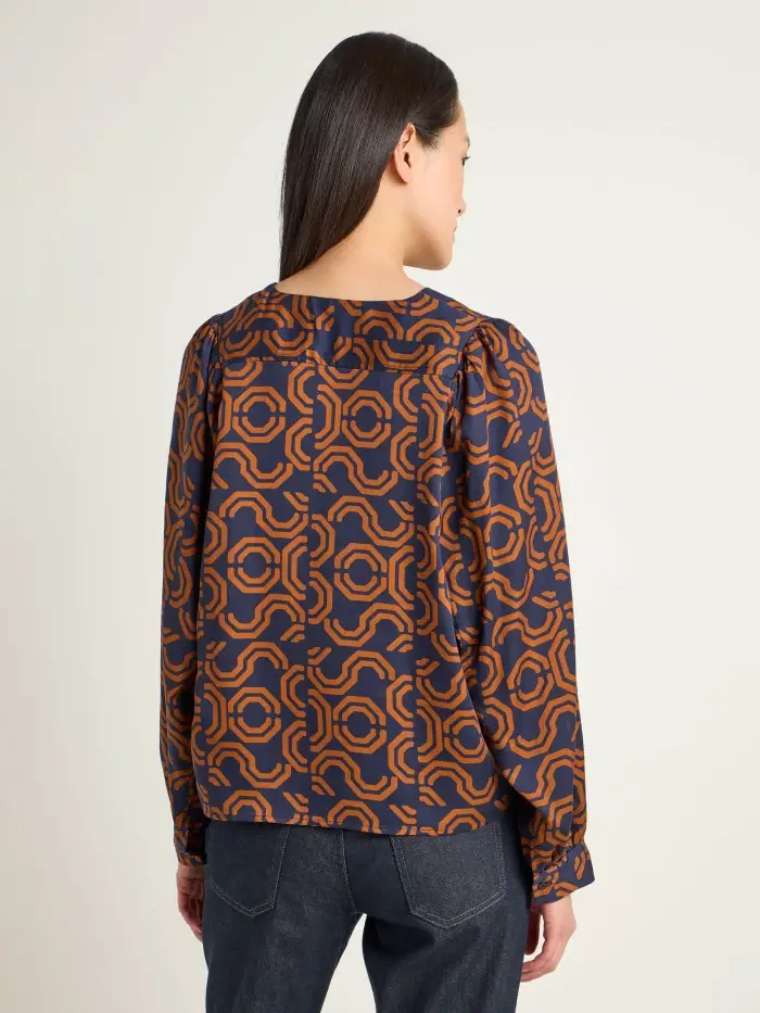 Lanius Bluse mit Kräuseln Saisonschlussverkauf