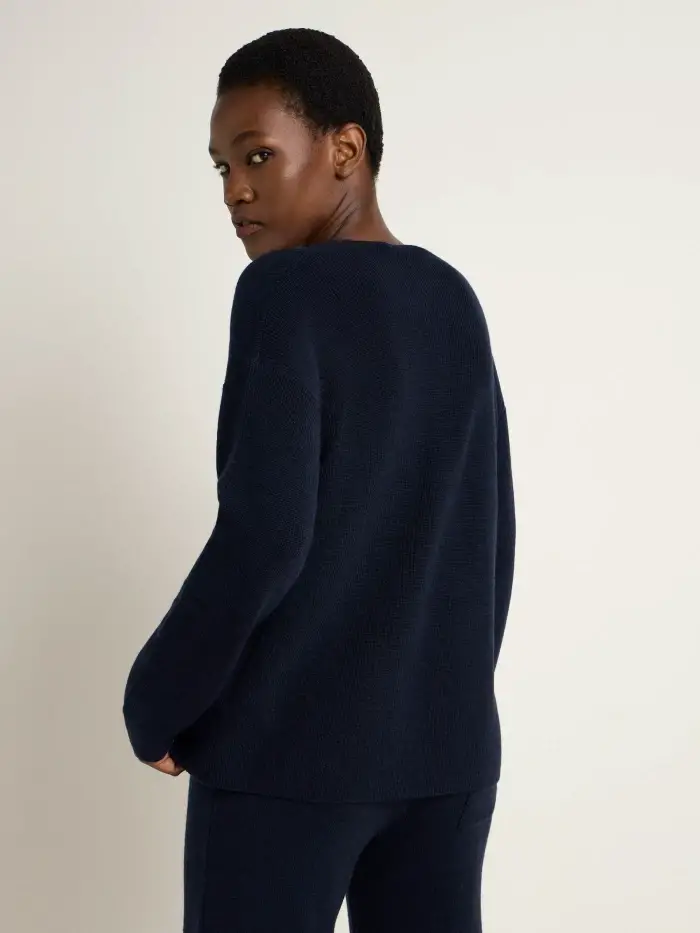 Lanius Pullover mit V-Ausschnitt (GOTS) Osterangebot