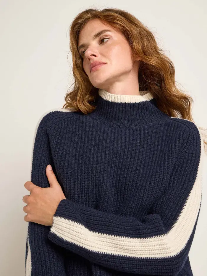 Lanius Pullover in Rippoptik (GOTS) Online Outlet