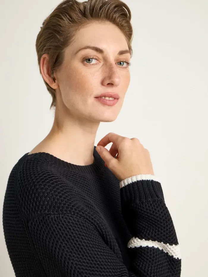 Lanius Blockstreifen Pullover (GOTS) Zeitlich begrenztes Angebot