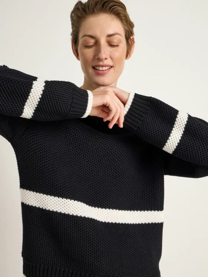 Lanius Blockstreifen Pullover (GOTS) Zeitlich begrenztes Angebot