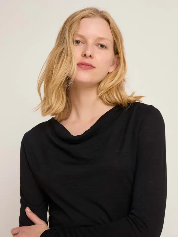 Lanius Wasserfallshirt (GOTS) 50% Rabatt mit kostenlosem Versand