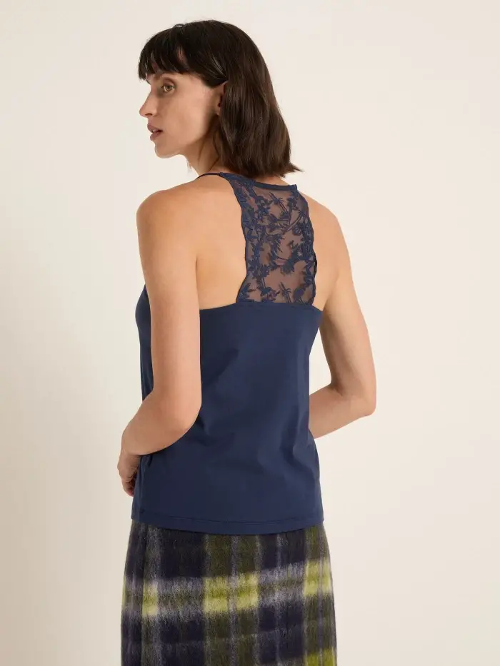 Lanius Top mit Spitze (GOTS) Online