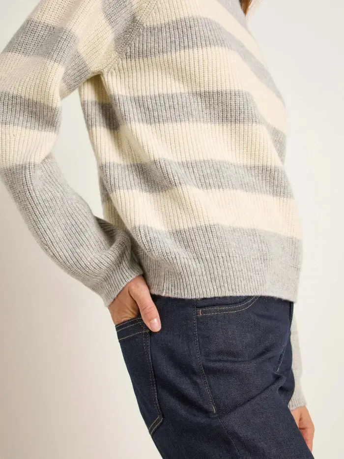 Lanius Streifenpullover (GOTS) Flash Sale