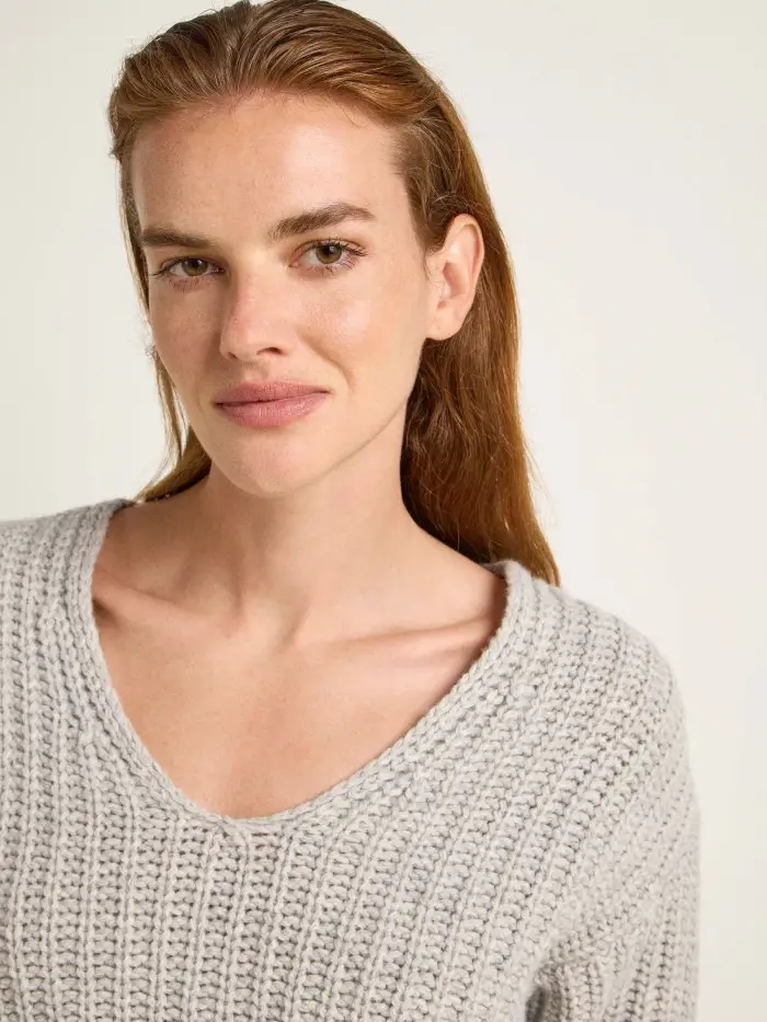 Lanius Pullover mit V-Ausschnitt (GOTS) Begrenztes Angebot
