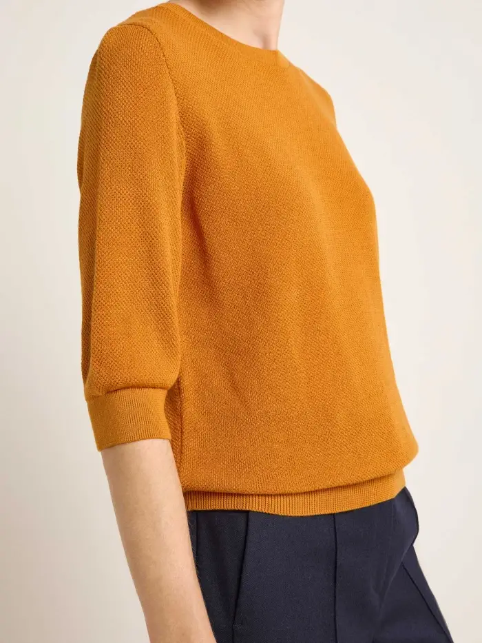 Lanius Struktur-Halbarmpullover (GOTS) Vatertagsangebot