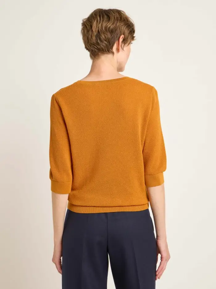Lanius Struktur-Halbarmpullover (GOTS) Vatertagsangebot