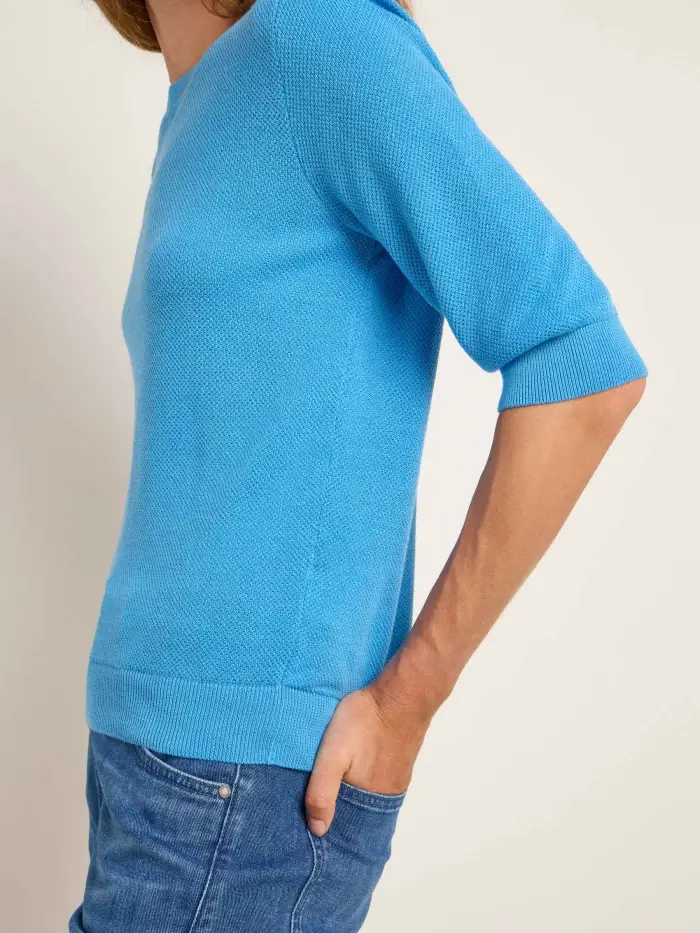 Lanius Struktur-Halbarmpullover (GOTS) Kauf eins, bekomm eins gratis