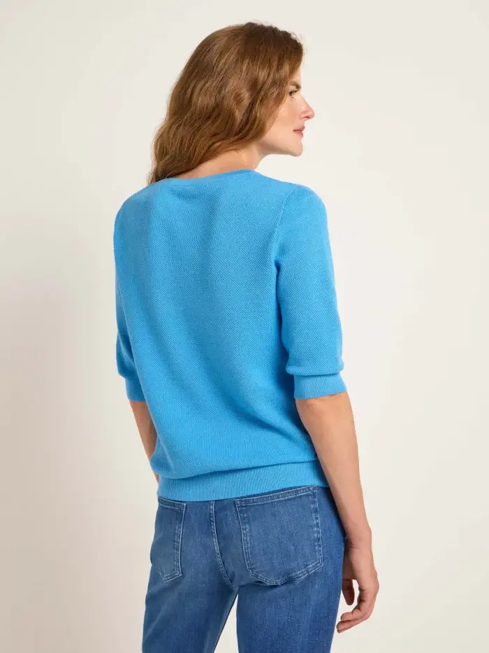 Lanius Struktur-Halbarmpullover (GOTS) Kauf eins, bekomm eins gratis