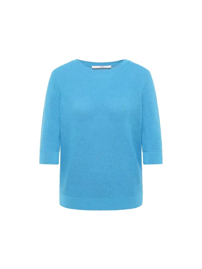 Lanius Struktur-Halbarmpullover (GOTS) Kauf eins, bekomm eins gratis