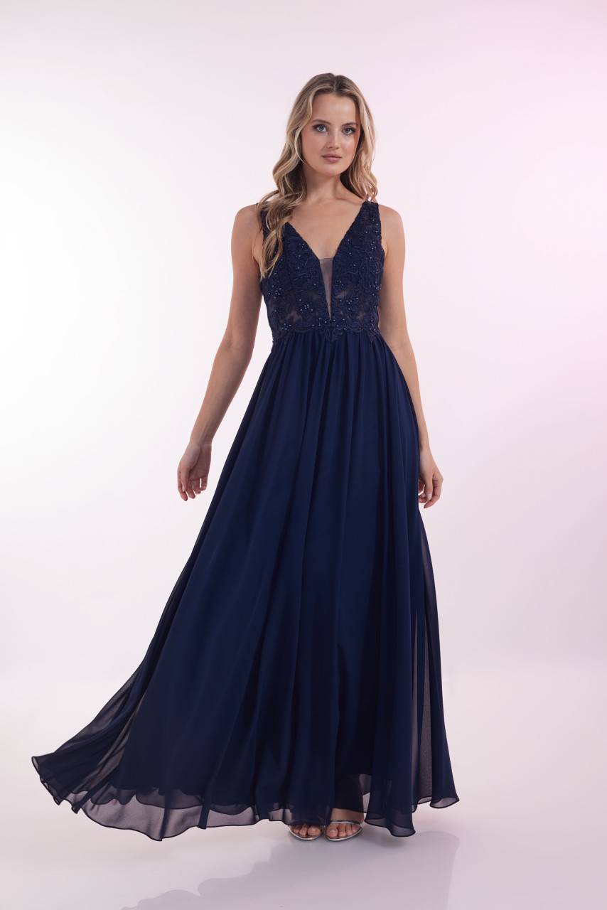 Laona BLOSSOM DRESS Besticktes Maxikleid aus Chiffon Sonderangebote