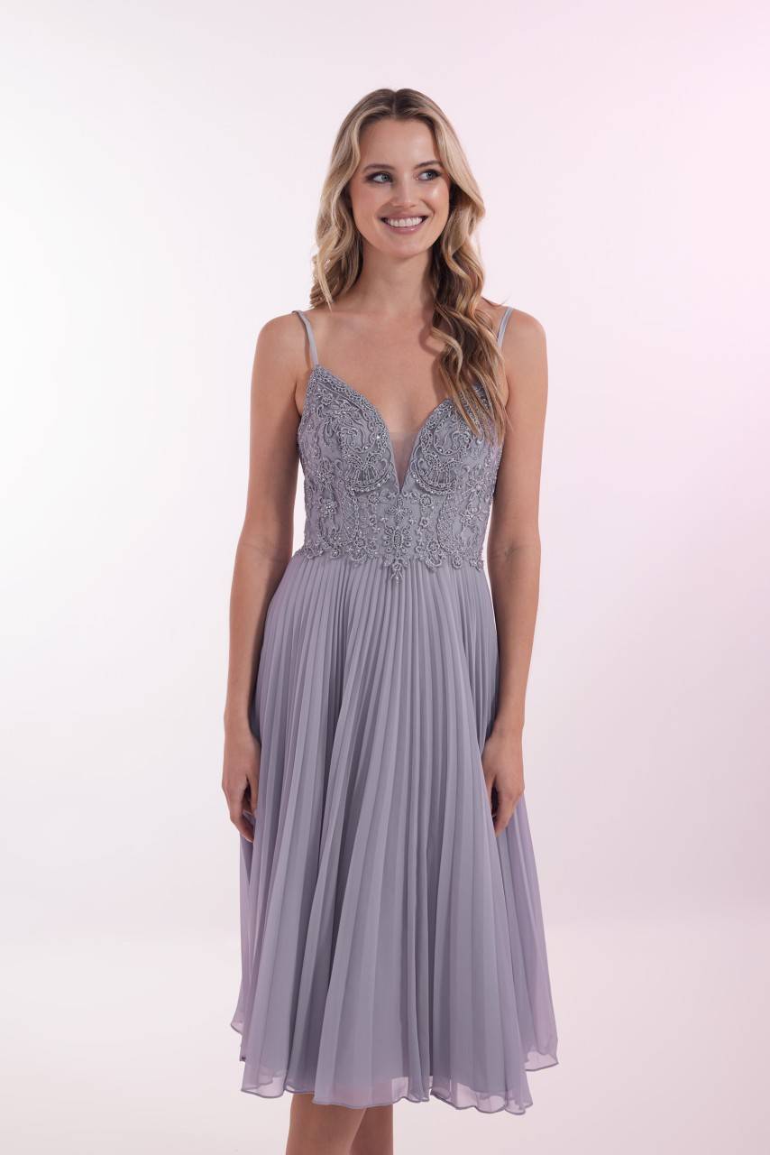 Laona DANCING TILL SUNRISE DRESS Besticktes Midikleid mit Plisseerock Günstiger Verkauf