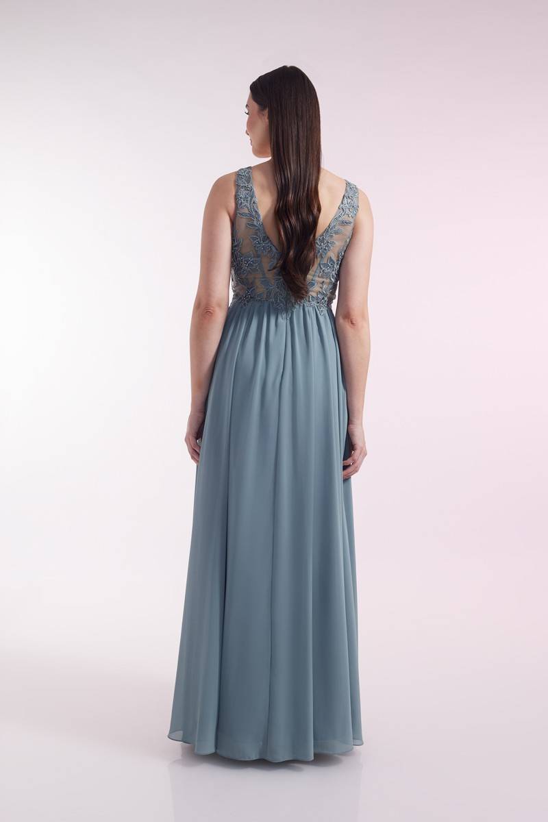 Laona BLOSSOM DRESS Besticktes Maxikleid aus Chiffon Begrenztes Angebot
