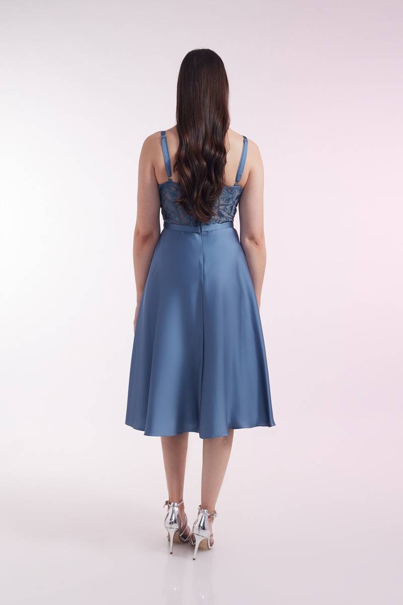 Laona PORTRAIT OF A LADY DRESS Besticktes Midikleid aus Satin Exklusivangebot