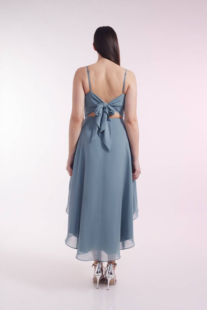 Laona SWEET BOW DRESS Vokuhila-Kleid mit Schleife aus Chiffon Preisnachlass