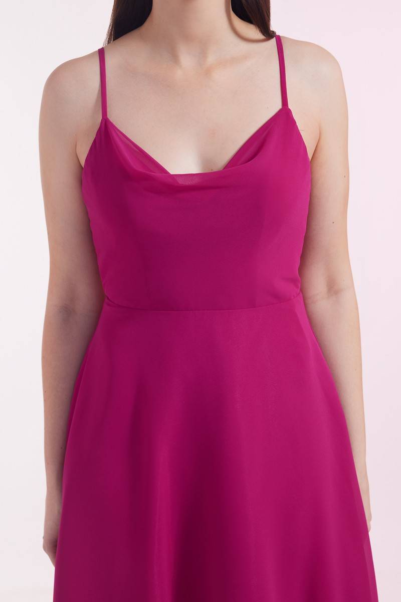 Laona SWEET BOW DRESS Vokuhila-Kleid mit Schleife aus Chiffon Black Friday