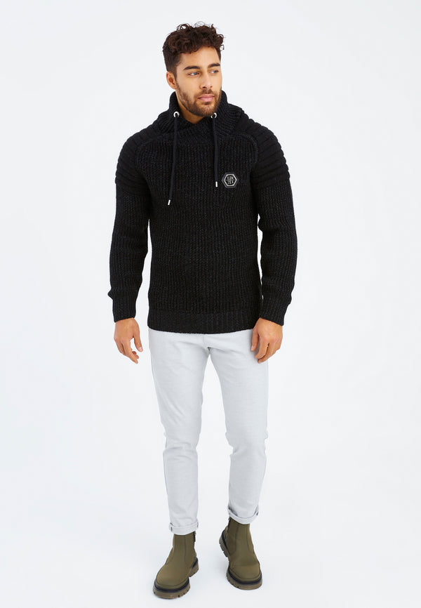 Leif Nelson Strickpullover Grobstrick mit Schalkragen Vatertagsangebot