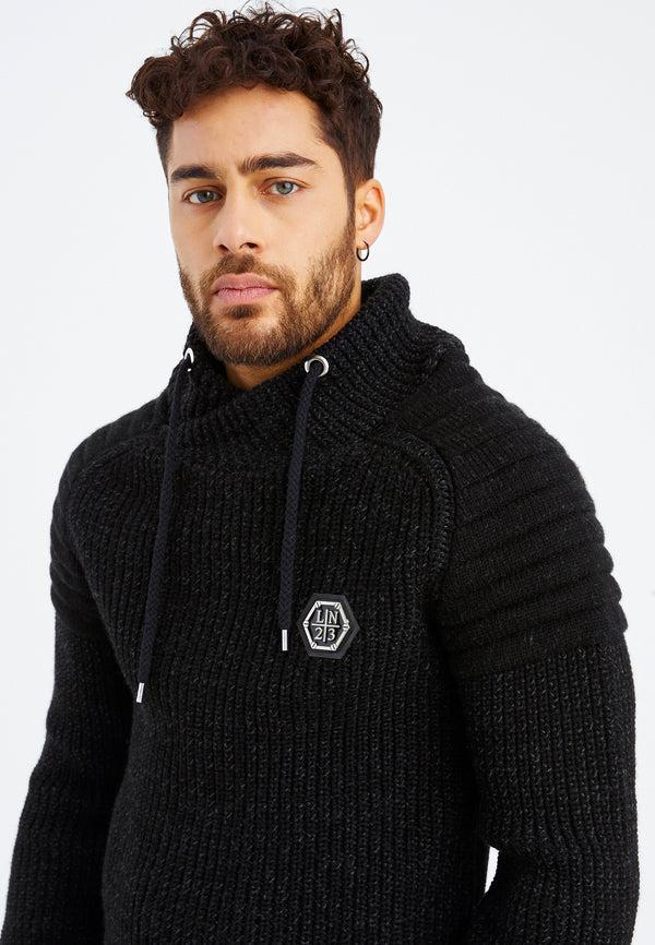 Leif Nelson Strickpullover Grobstrick mit Schalkragen Vatertagsangebot