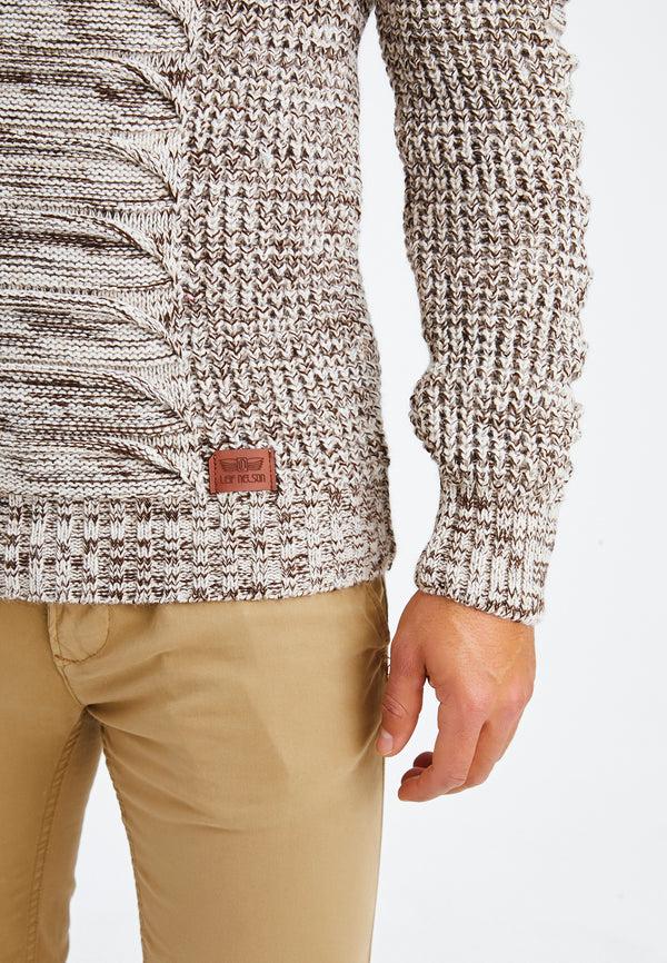Leif Nelson Strickpullover Grobstrick mit Schalkragen Zeitlich begrenztes Angebot