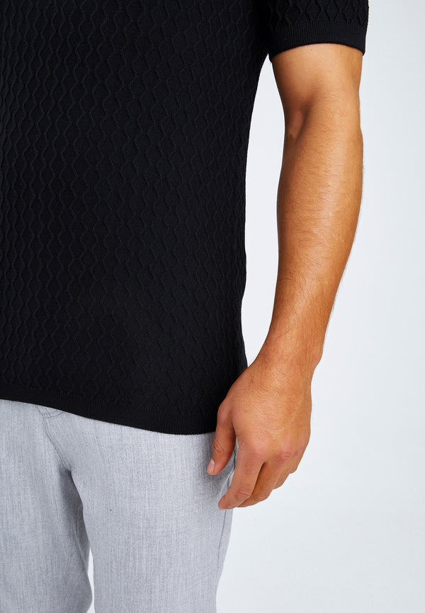 Leif Nelson Polo-Shirt Feinstrick mit Reißverschluss Kauf eins, bekomm eins gratis