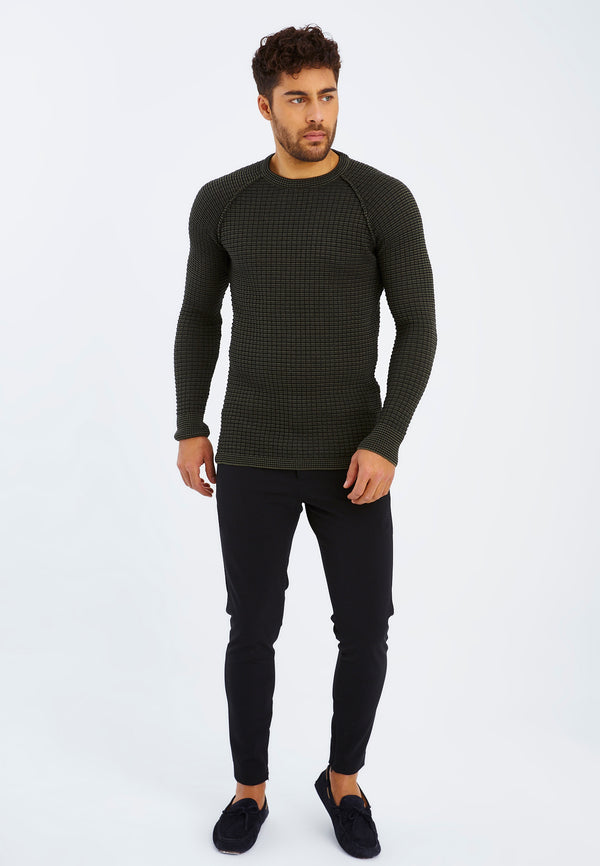 Leif Nelson Strickpullover Feinstrick Rundhals Sonderangebote