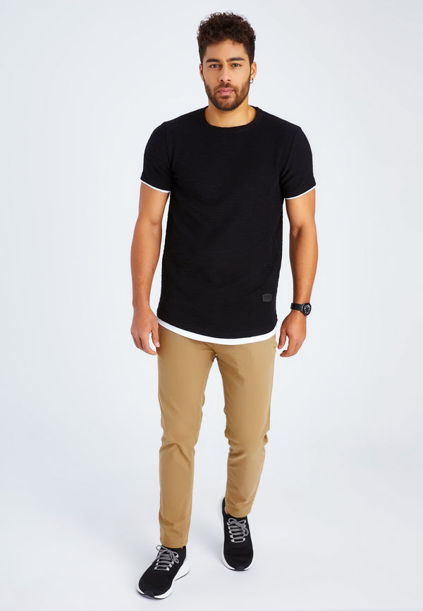Leif Nelson Rundhals-Shirt Tiefpreis