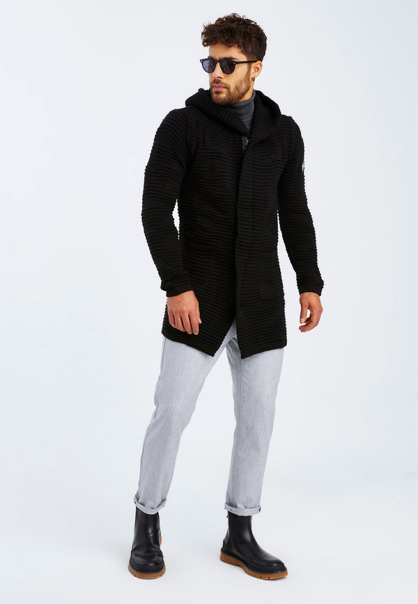 Leif Nelson Strickjacke mit Kapuze Super Sparpreis
