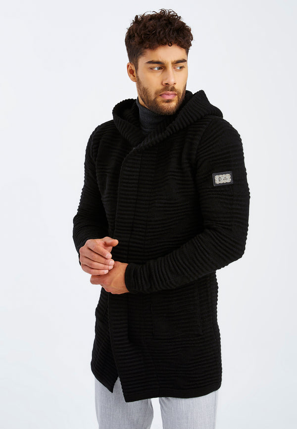 Leif Nelson Strickjacke mit Kapuze Super Sparpreis