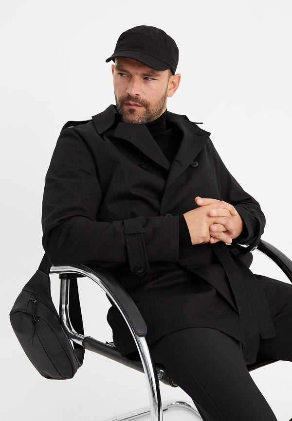 Leif Nelson Zweireihiger Trenchcoat Neueste Stile