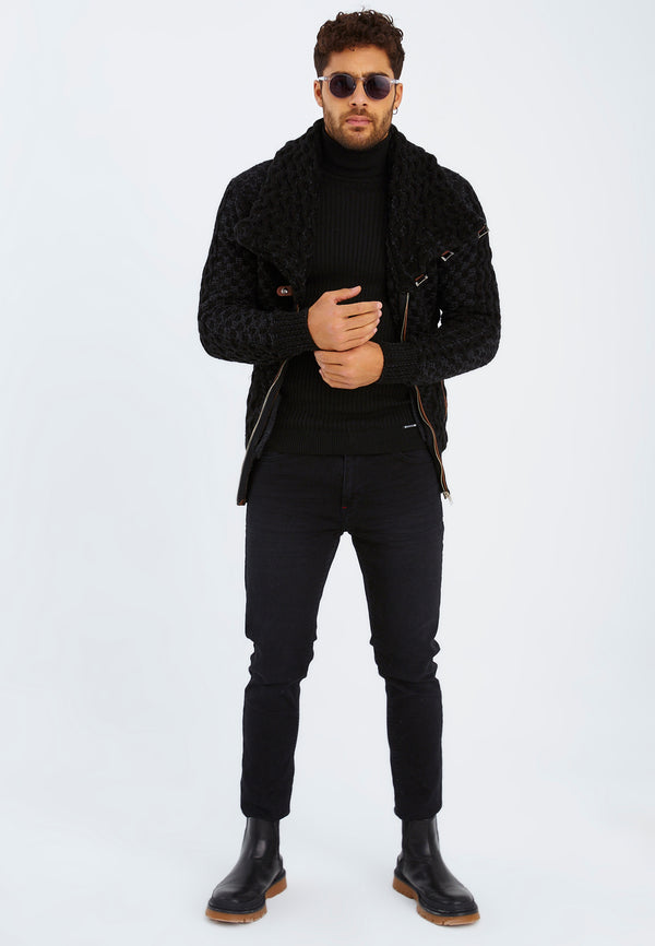 Leif Nelson Strickjacke mit Schalkragen Letzte 2 Tage