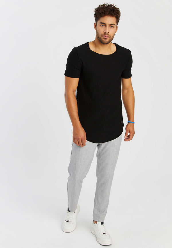 Leif Nelson Rundhals-Shirt Feinstrick Bis zu 65% Rabatt