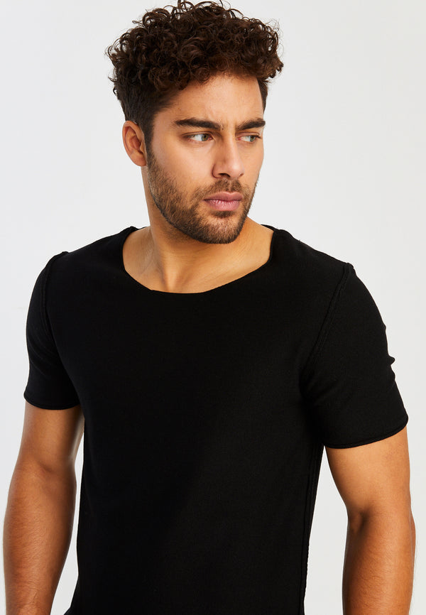 Leif Nelson Rundhals-Shirt Feinstrick Bis zu 65% Rabatt