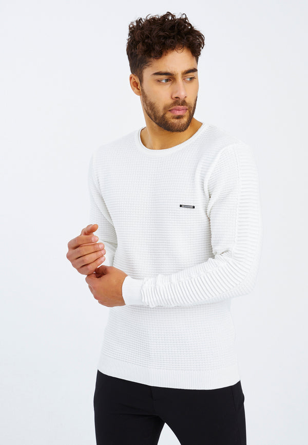 Leif Nelson Strickpullover Feinstrick Rundhals Begrenzt auf 3 Tage