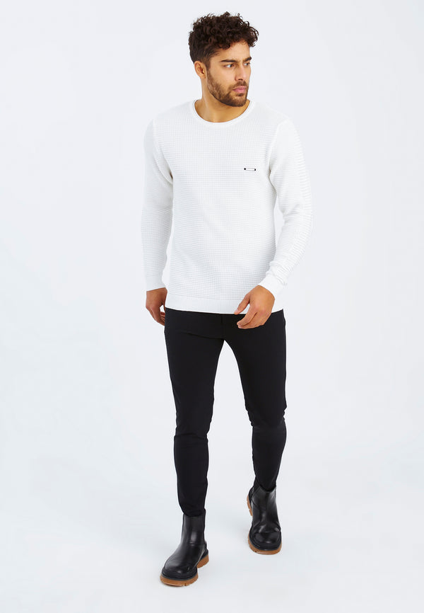 Leif Nelson Strickpullover Feinstrick Rundhals Begrenzt auf 3 Tage
