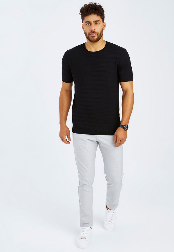 Leif Nelson Rundhals-Shirt Feinstrick zollfrei