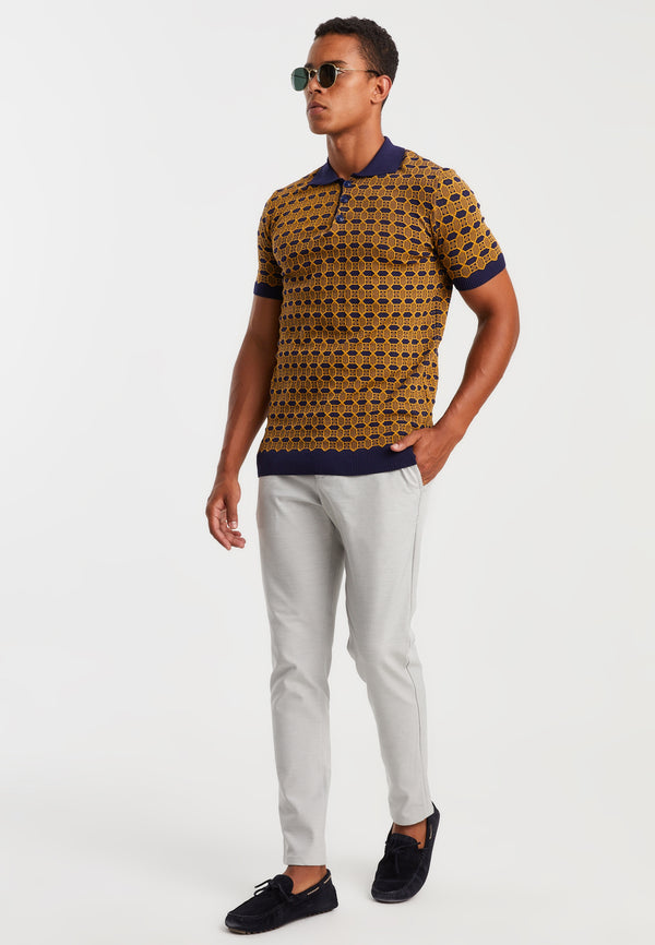 Leif Nelson Polo-Shirt Feinstrick 50% Rabatt für begrenzte Zeit