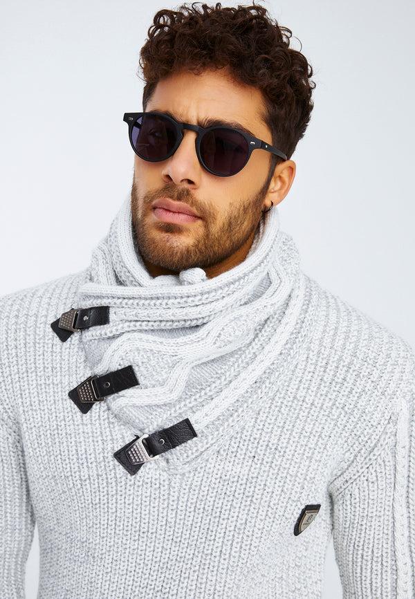 Leif Nelson Strickpullover Grobstrick mit Schalkragen Verkauf