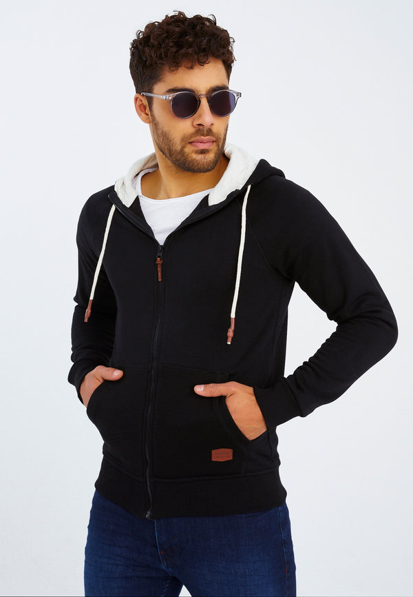 Leif Nelson Sweatjacke mit Kapuze Fabrikverkauf