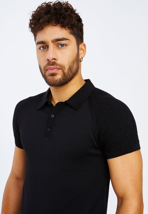 Leif Nelson Polo-Shirt Feinstrick Kostenloser Versand