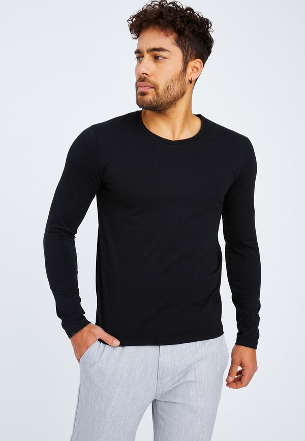 Leif Nelson Longsleeve V-Ausschnitt Günstig kaufen