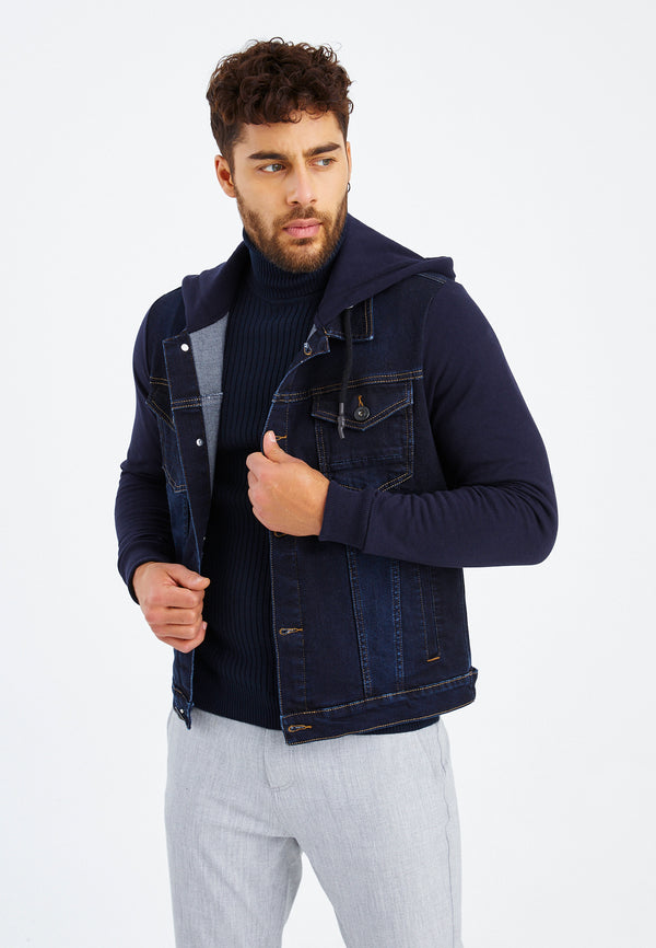 Leif Nelson Jeansjacke Kapuze Online Shopping