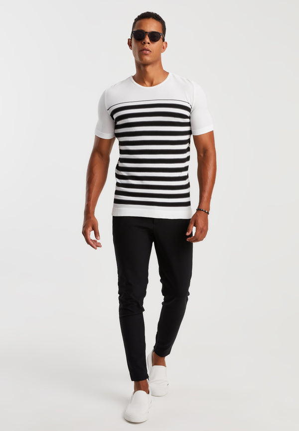 Leif Nelson Rundhals-Shirt Feinstrick Bestseller