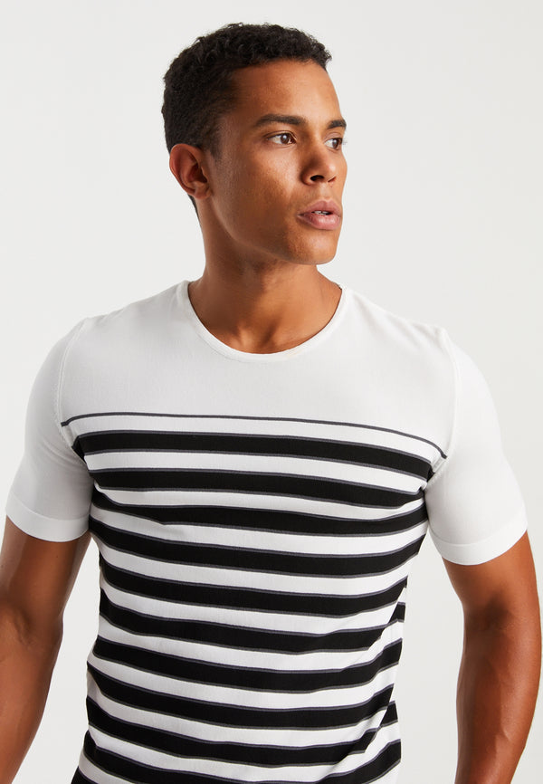 Leif Nelson Rundhals-Shirt Feinstrick Bestseller