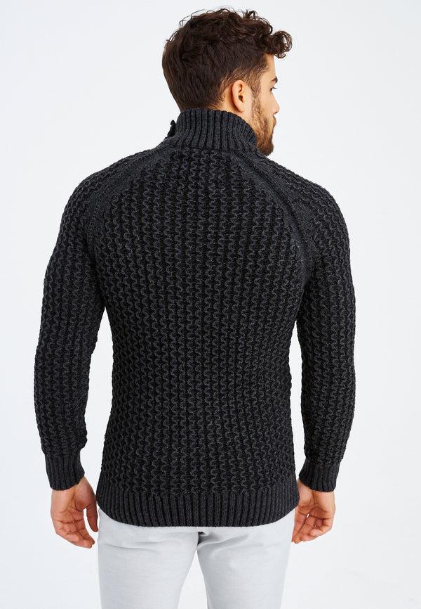 Leif Nelson Grobstrick Rollkragenpullover Nur für heute